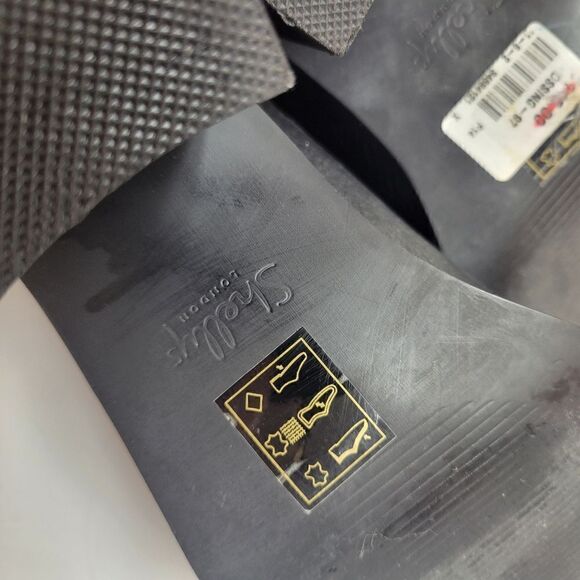 Shelly's London Reversible Adjustable Buckle Strap Block Heel Leather Booties - Picture 12 of 16